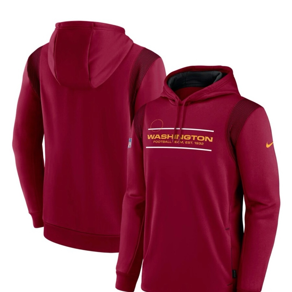 Nike Men's Washington Football Team Sideline Logo Pullover Hoodie
